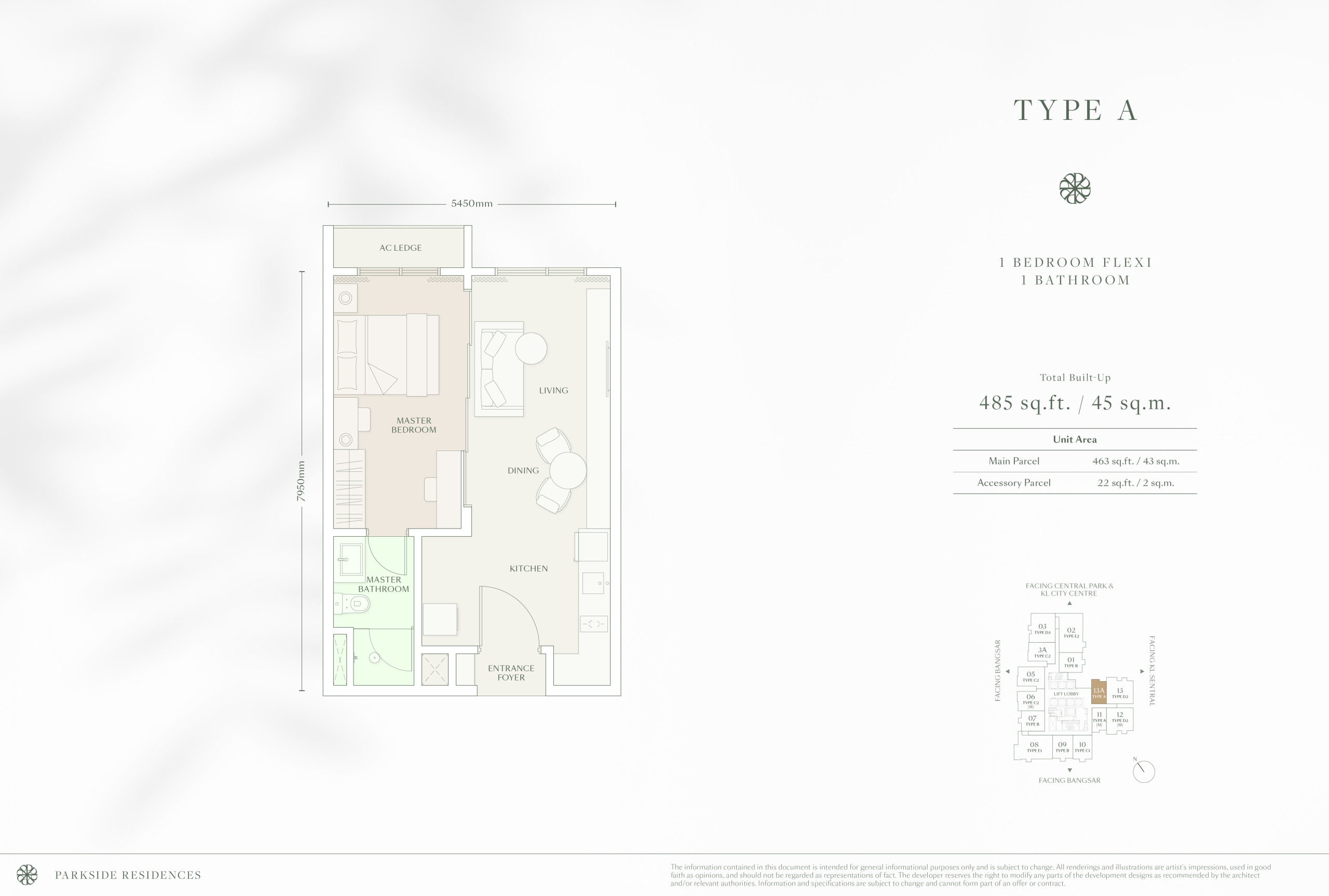 Type A floor plan
