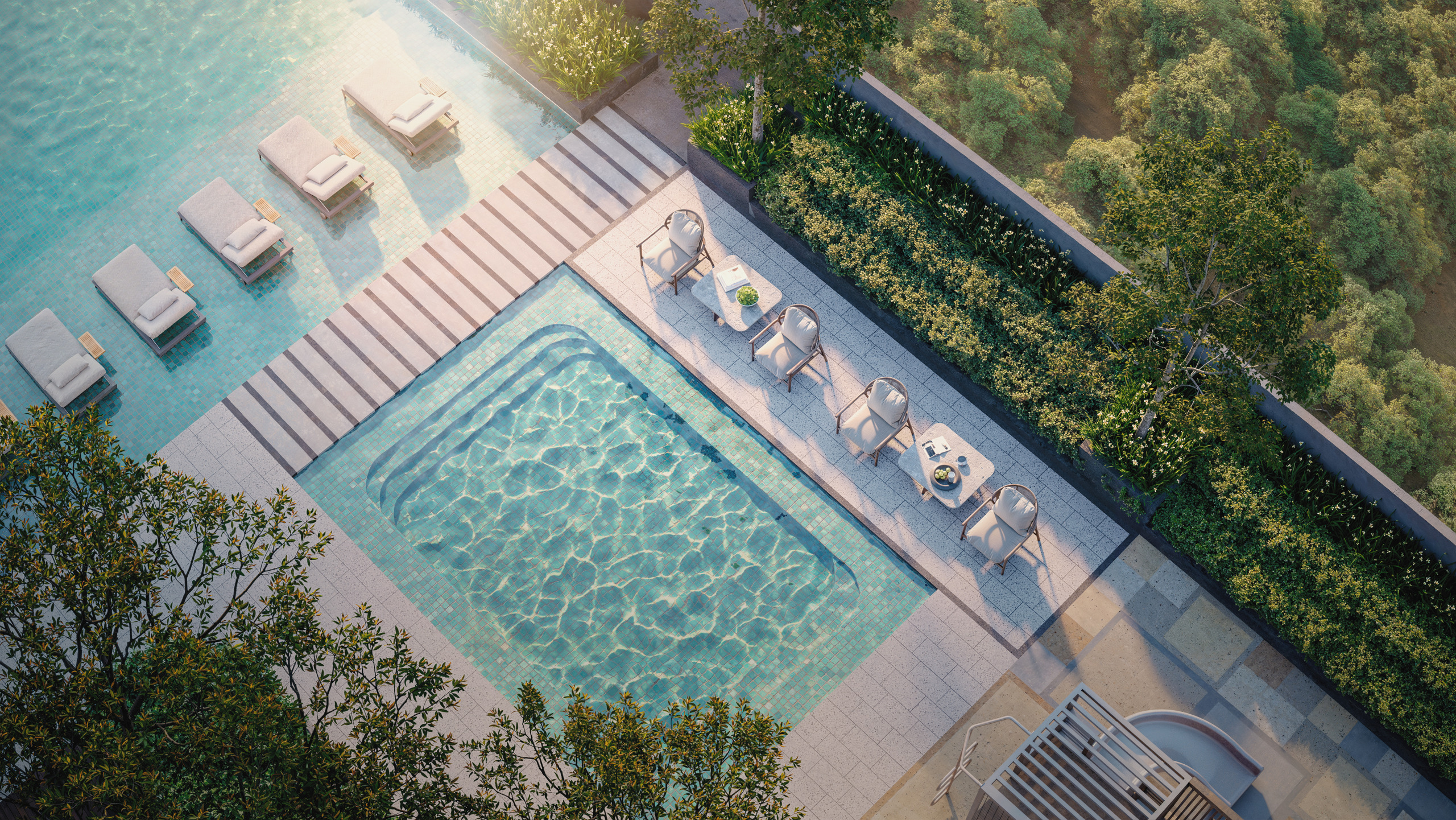 Infinity pool facility